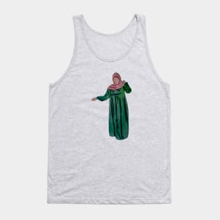 Hijabi - Muslimah - Hijab Hand drawn - Hijab Girl Tank Top